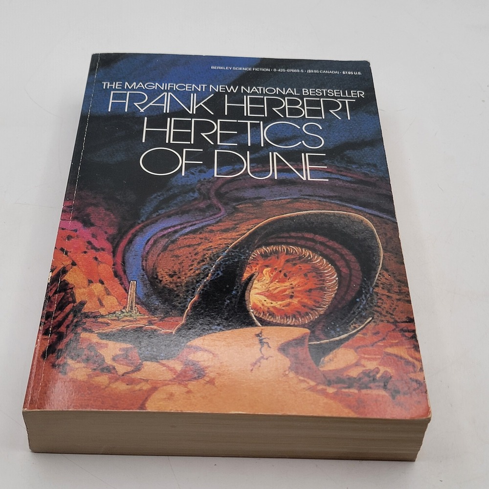 Frank Herbert Heretics of Dune Paperback 1985 Berkley Sci-Fi Book 5 Good